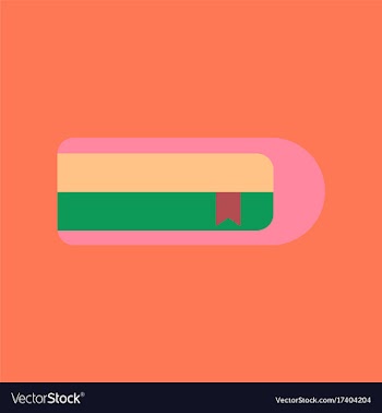 Flat icon on background book bookmark vector image