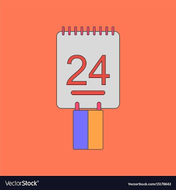 Flat icon on background calendar ukraines vector image