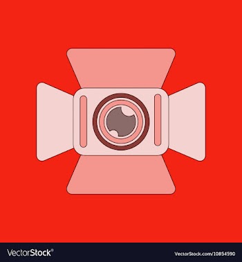 Flat icon on background camcorder vector image