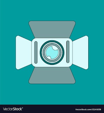 Flat icon on background camcorder vector image