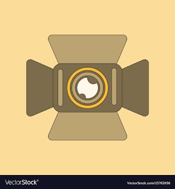 Flat icon on background camcorder vector image