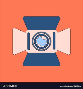 Flat icon on background camcorder vector image