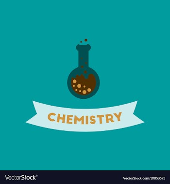 Flat icon on background chemistry lesson vector image