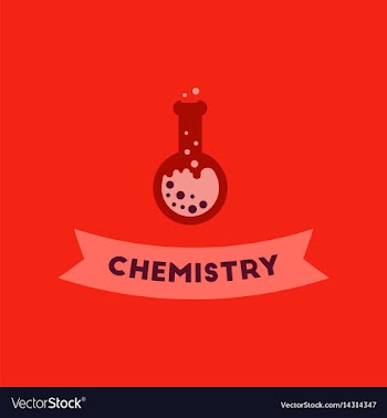 Flat icon on background chemistry lesson vector image