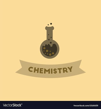 Flat icon on background chemistry lesson vector image