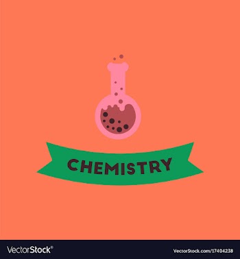 Flat icon on background chemistry lesson vector image