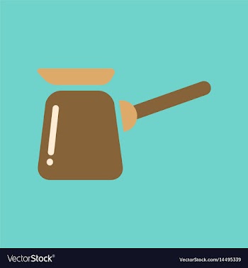 Flat icon on background coffee arabic turk vector image