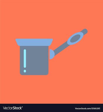 Flat icon on background coffee arabic turk vector image