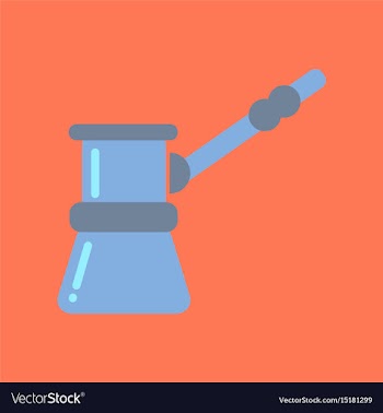 Flat icon on background coffee arabic turk vector image