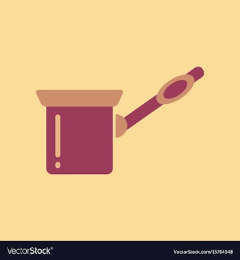 Flat icon on background coffee arabic turk vector image
