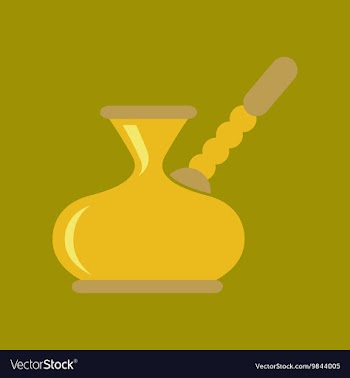 Flat icon on background coffee arabic Turk vector image