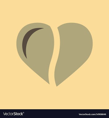 Flat icon on background coffee bean heart vector image