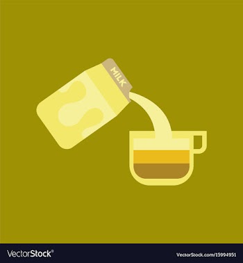 Flat icon on background coffee carton milk vector image