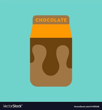 Flat icon on background coffee chocolate package vector image