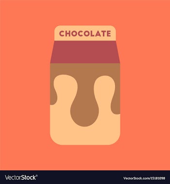 Flat icon on background coffee chocolate package vector image