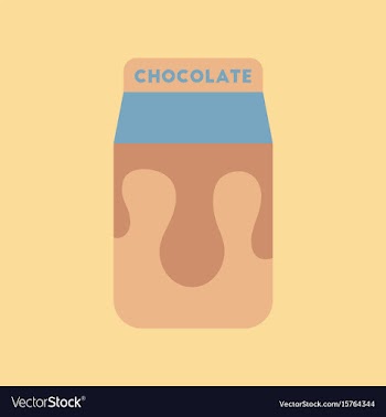 Flat icon on background coffee chocolate package vector image