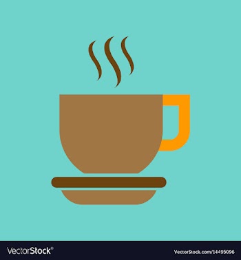 Flat icon on background coffee cup flavor vector image
