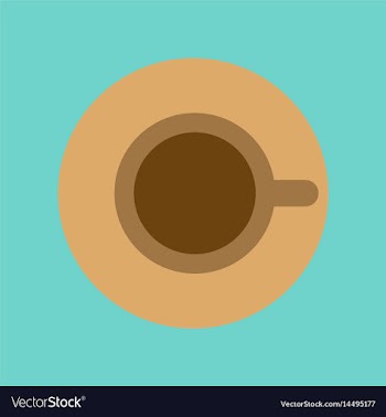 Flat icon on background coffee cup flavor vector image