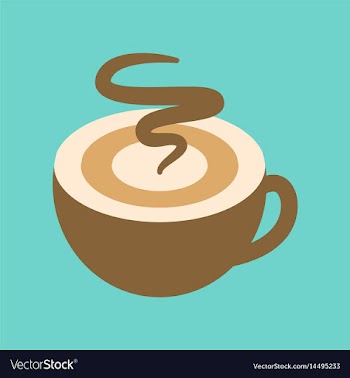Flat icon on background coffee cup flavor vector image