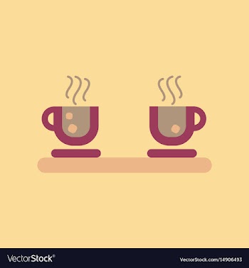 Flat icon on background coffee cup flavor vector image