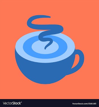 Flat icon on background coffee cup flavor vector image