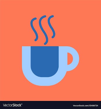 Flat icon on background coffee cup flavor vector image