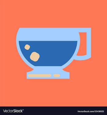Flat icon on background coffee cup flavor vector image