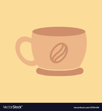 Flat icon on background coffee cup flavor vector image