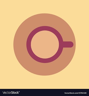 Flat icon on background coffee cup flavor vector image
