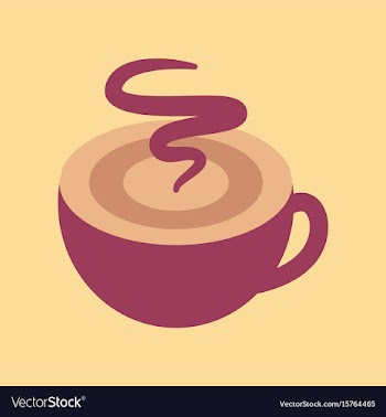 Flat icon on background coffee cup flavor vector image