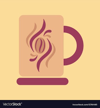 Flat icon on background coffee cup flavor vector image