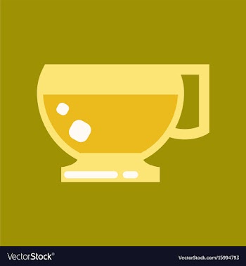 Flat icon on background coffee cup flavor vector image