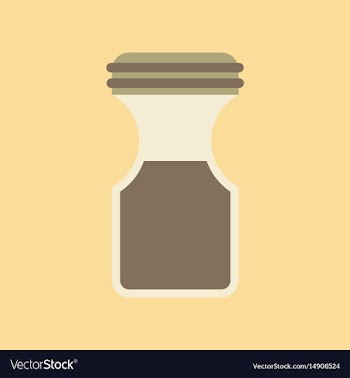 Flat icon on background coffee jar vector image