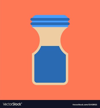 Flat icon on background coffee jar vector image