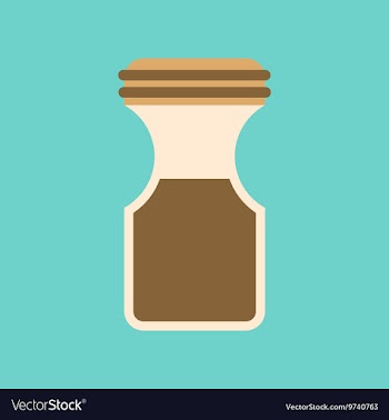 Flat icon on background coffee jar vector image