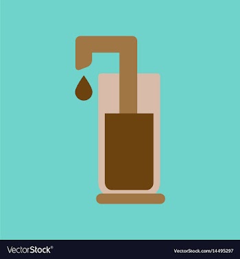 Flat icon on background coffee machine maker vector image
