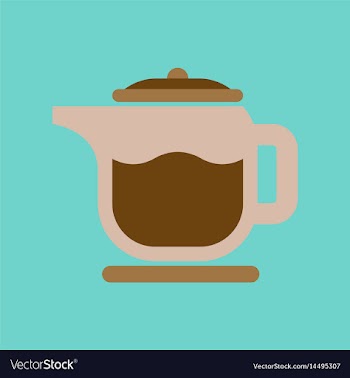 Flat icon on background coffee machine maker vector image