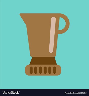 Flat icon on background coffee machine maker vector image