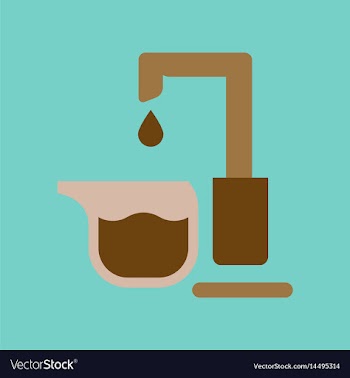 Flat icon on background coffee machine maker vector image