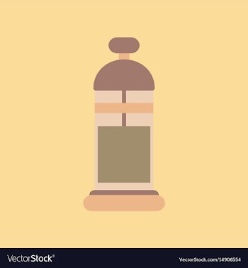 Flat icon on background coffee machine maker vector image