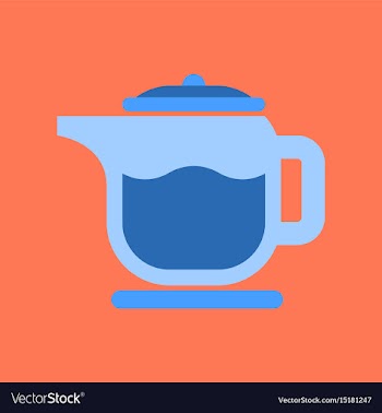 Flat icon on background coffee machine maker vector image