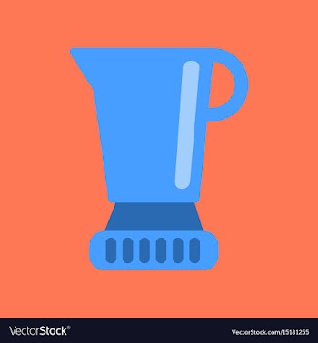 Flat icon on background coffee machine maker vector image