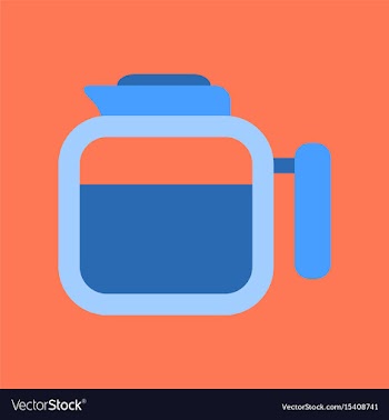 Flat icon on background coffee machine maker vector image
