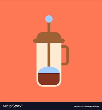 Flat icon on background coffee machine maker vector image
