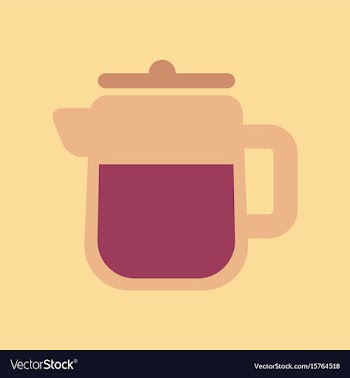 Flat icon on background coffee machine maker vector image