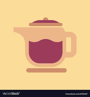 Flat icon on background coffee machine maker vector image