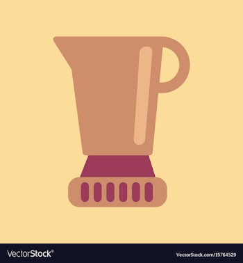Flat icon on background coffee machine maker vector image