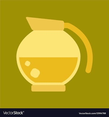 Flat icon on background coffee machine maker vector image