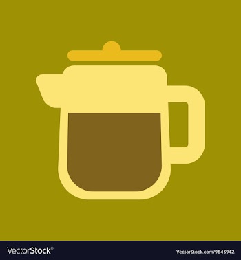 Flat icon on background coffee machine maker vector image