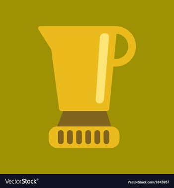 Flat icon on background coffee machine maker vector image